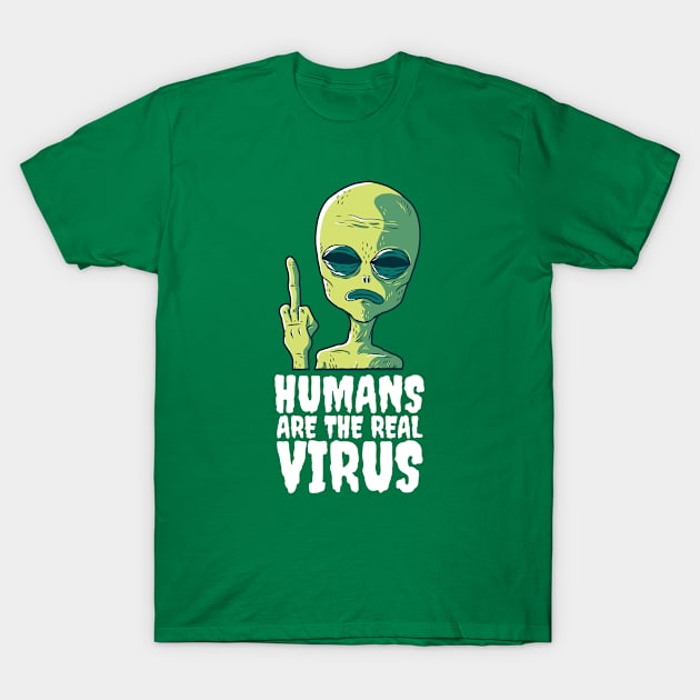 Humans are the real virus T-Shirt by cecatto1994